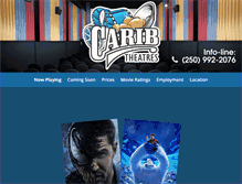 Tablet Screenshot of caribtheatres.com